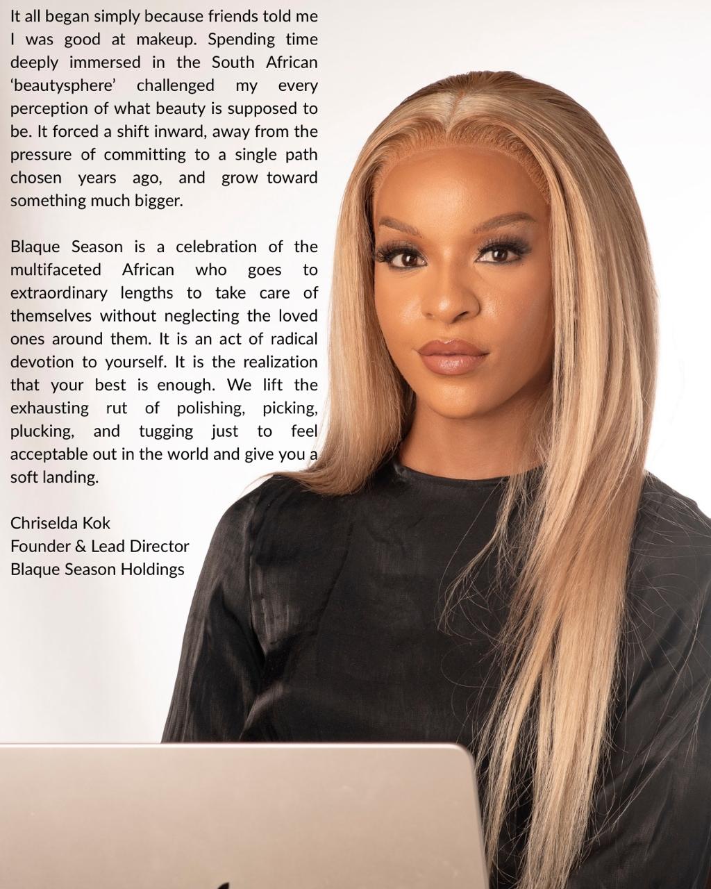 Chriselda Kok, founder of Blaque Season Holdings
